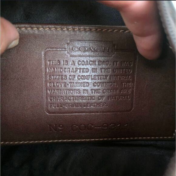 Vintage Coach Bleeker Dark Brown Leather Demi Shoulder Bag. #9311 - Picture 11 of 11